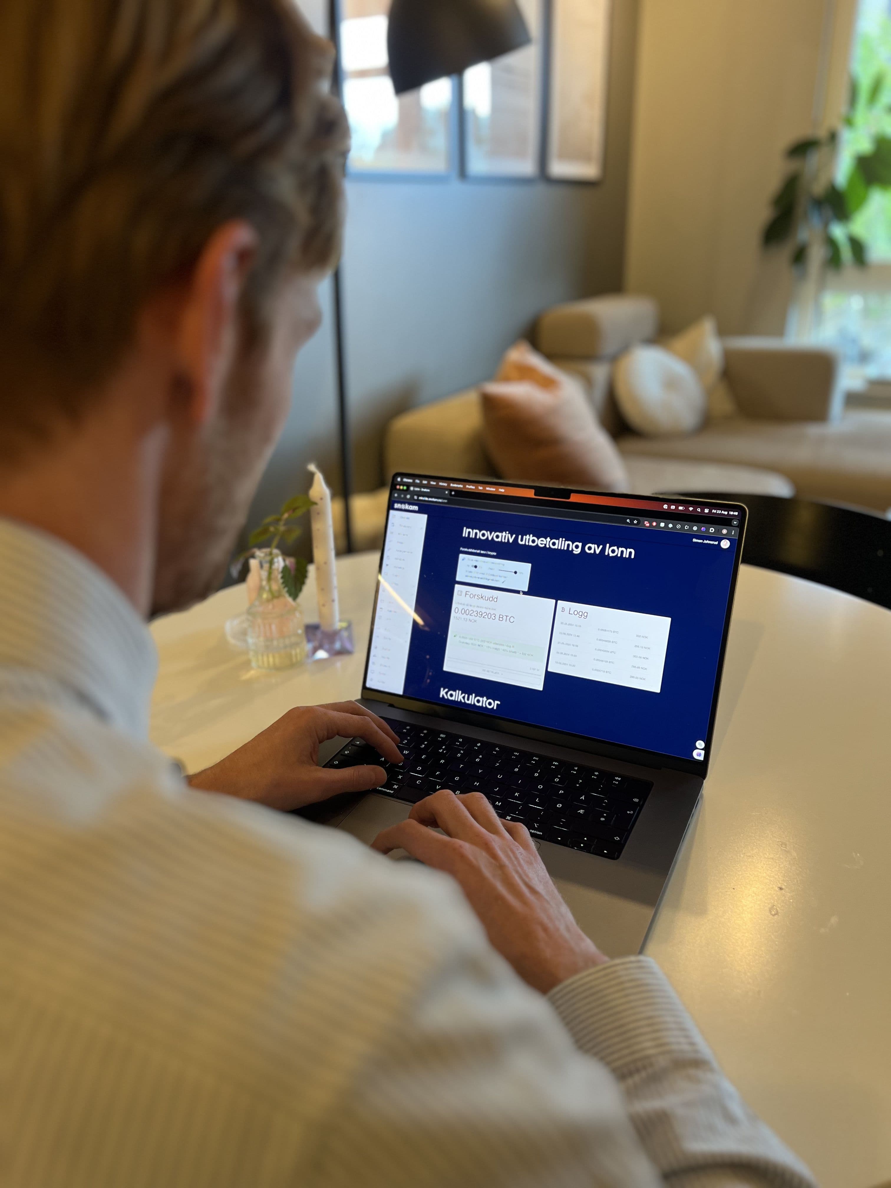 image for Automatisert utbetaling av lønn i Bitcoin